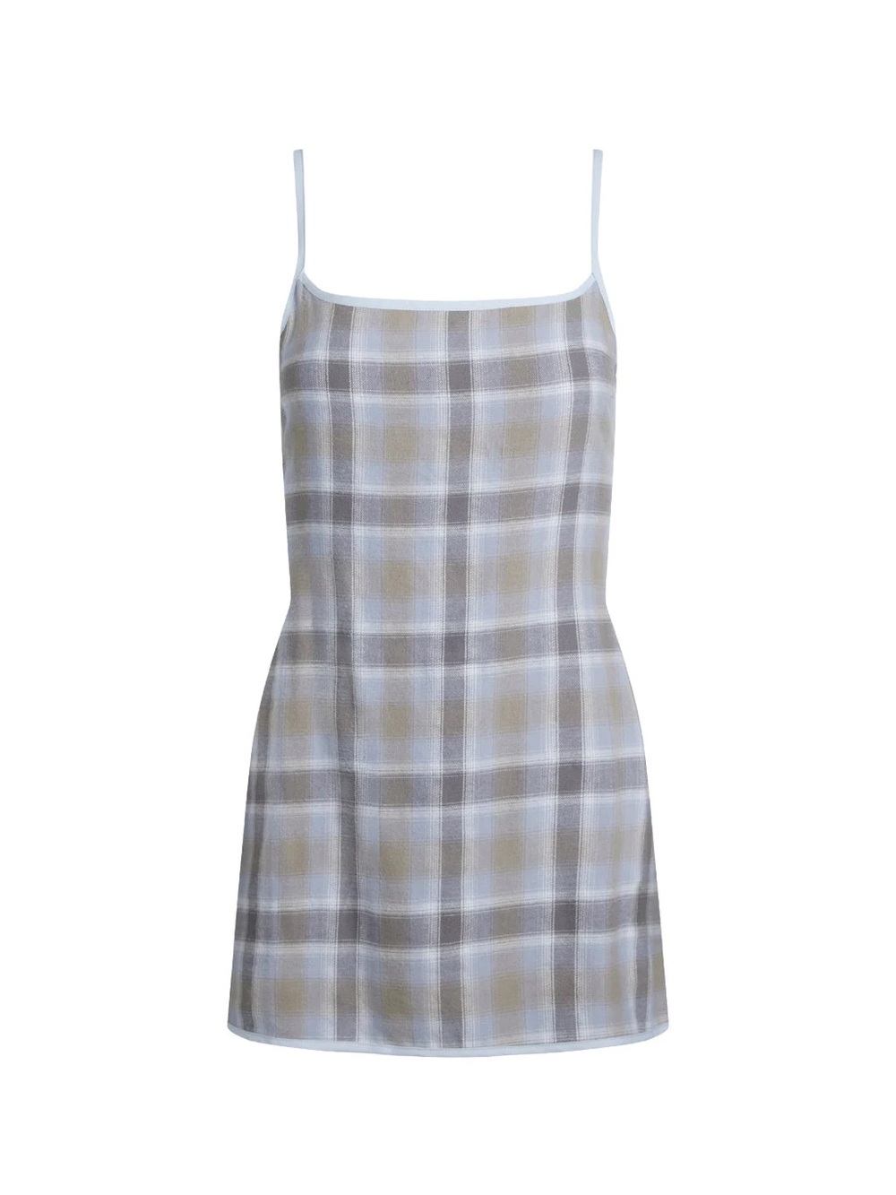LIONESS | VOYAGE MINI DRESS | ASH PLAID | 1S - Picture 5 of 5